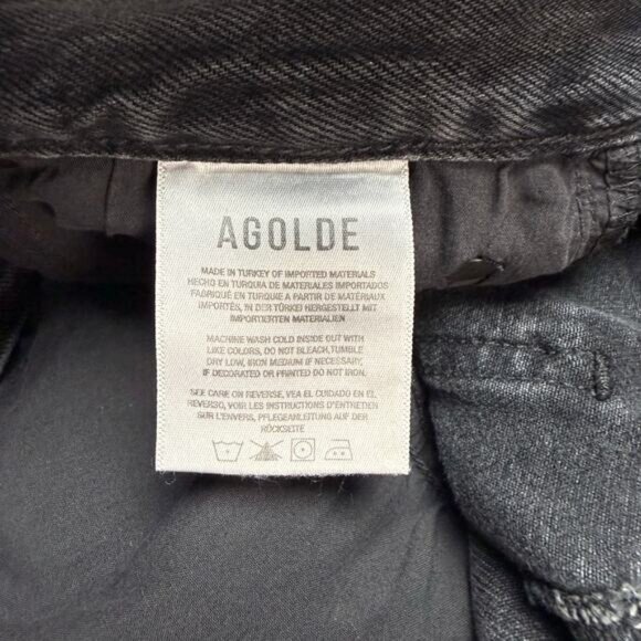 AGOLDE Criss Cross Straight in Shambles Size 27 Organic Cotton - Picture 8 of 11